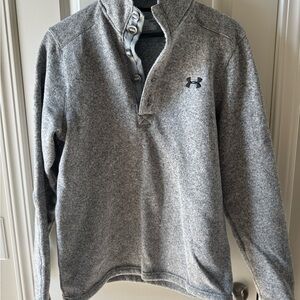 Under Armour Heather Gray ColdGear Pullover
